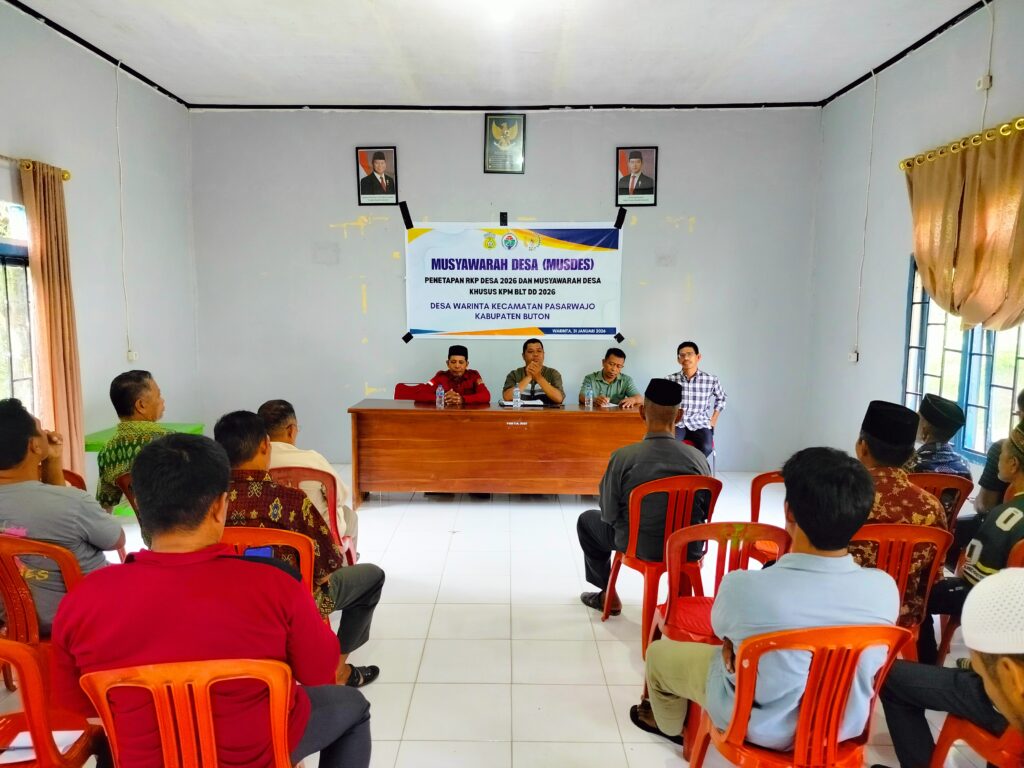 Sinergi Membangun Desa: Rapat Penetapan RKP Des dan Musyawarah Desa Khusus KPM BLT Desa Warinta